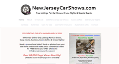 Desktop Screenshot of newjerseycarshows.com