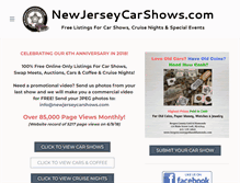 Tablet Screenshot of newjerseycarshows.com